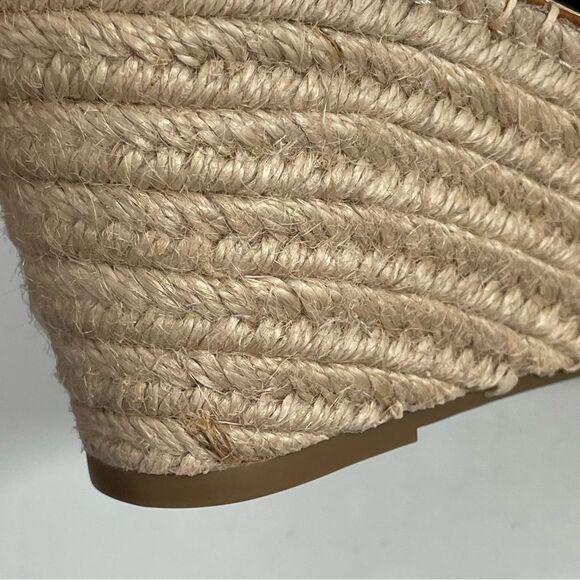 Gentle Souls Kenneth Cole Charli Cross Elastic Wedge Sandals Rose Gold 7 Shoes - Picture 10 of 12